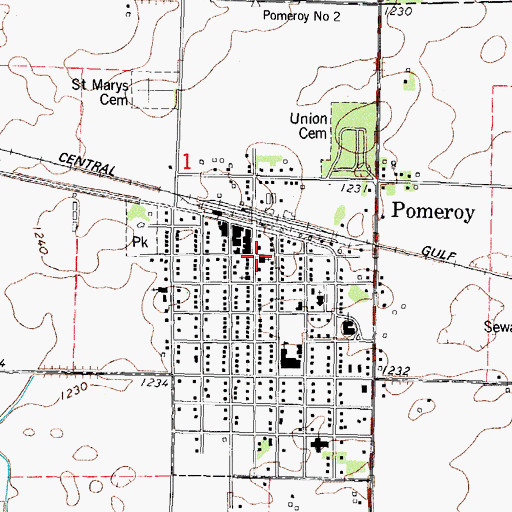Topographic Map of First United Church of Christ, IA