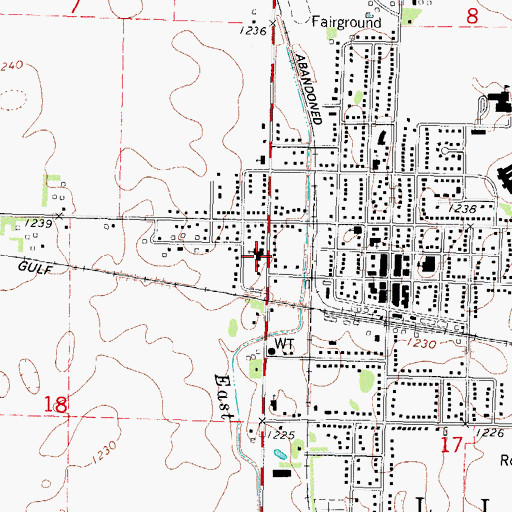 Topographic Map of Saint Thomas Catholic Church, IA