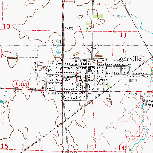 Topographic Map of Christian Church, IA