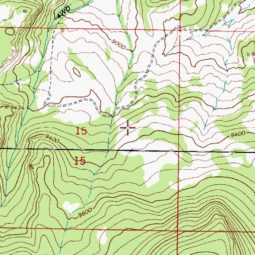 Topographic Map of Poage Reservoir, CO