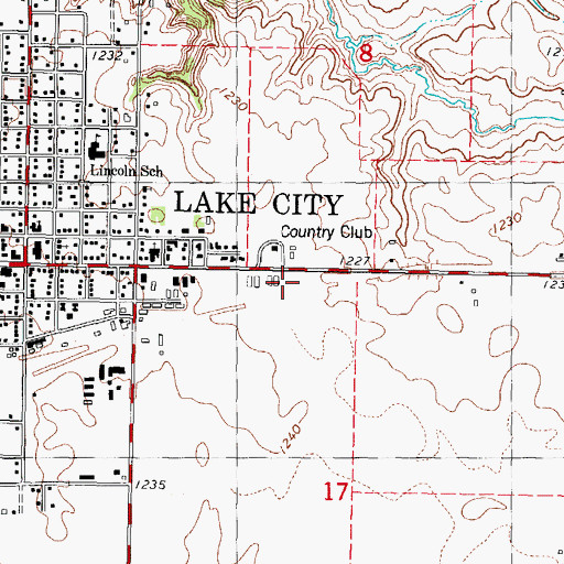Topographic Map of Rock Vision Clinic, IA