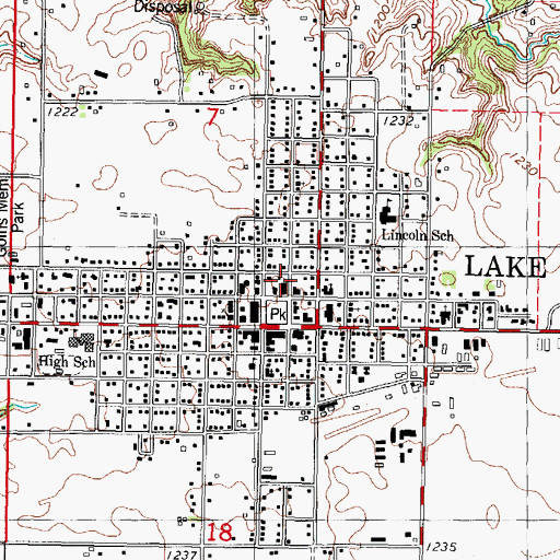 Topographic Map of Community Fellowship Christian Church, IA