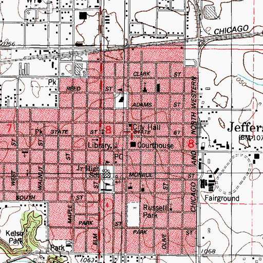 Topographic Map of Greene County Historical Museum, IA
