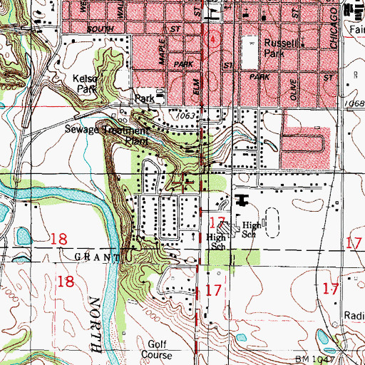 Topographic Map of The Church of Jesus Christ of Latter Day Saints, IA