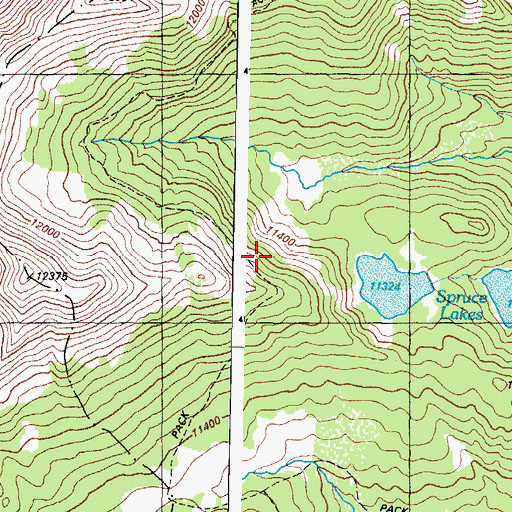 Topographic Map of Spruce Lake Number 1 Dam, CO