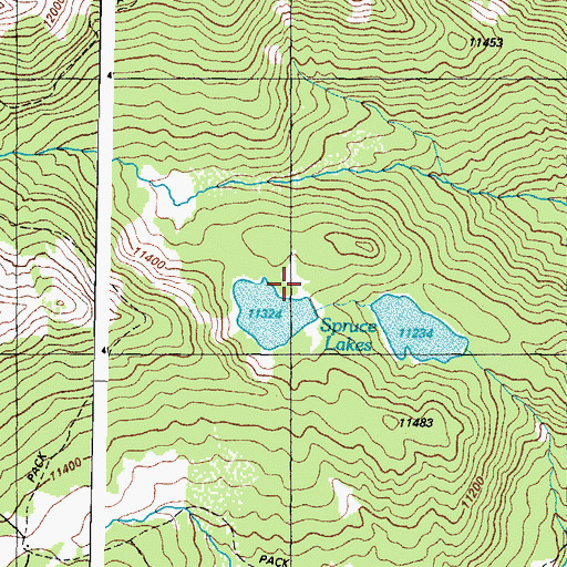 Topographic Map of Spruce Lake Number 2 Dam, CO