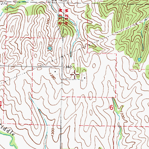 Topographic Map of Safeside Post Office (historical), IA