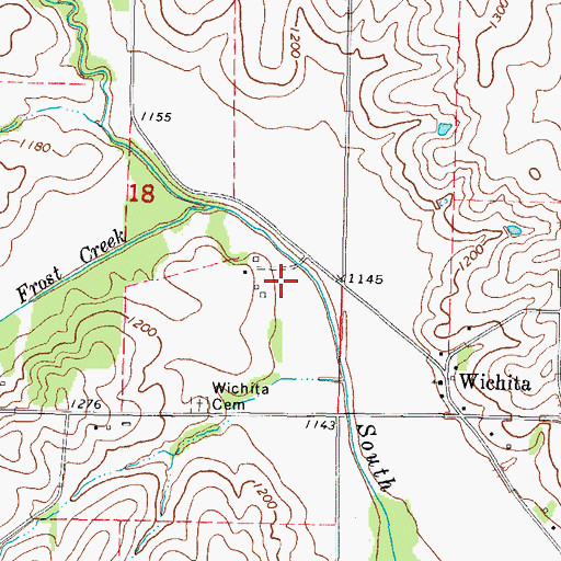 Topographic Map of Mada Post Office (historical), IA