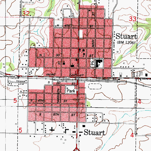 Topographic Map of Maranatha Gospel Church, IA
