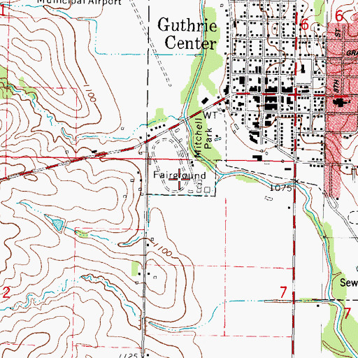 Topographic Map of Baker Number Two School (historical), IA