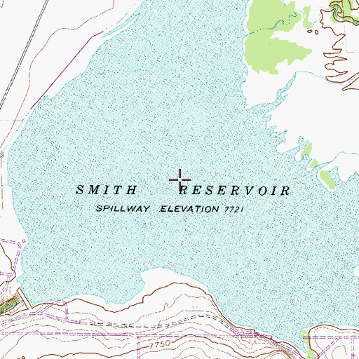 Topographic Map of Smith Reservoir, CO