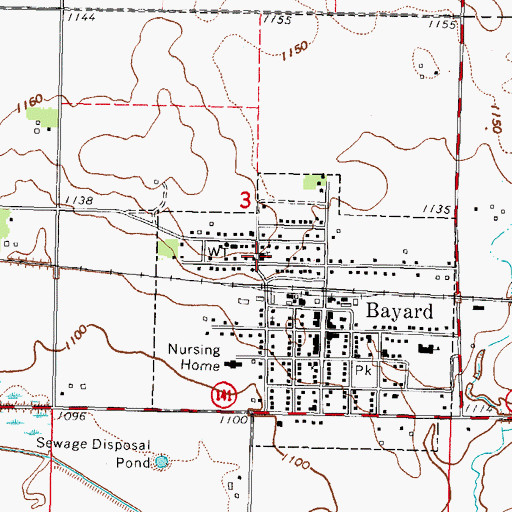 Topographic Map of Saint Patrick's Church, IA