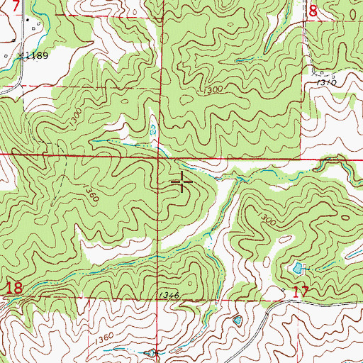 Topographic Map of Seeley Creek Timber, IA