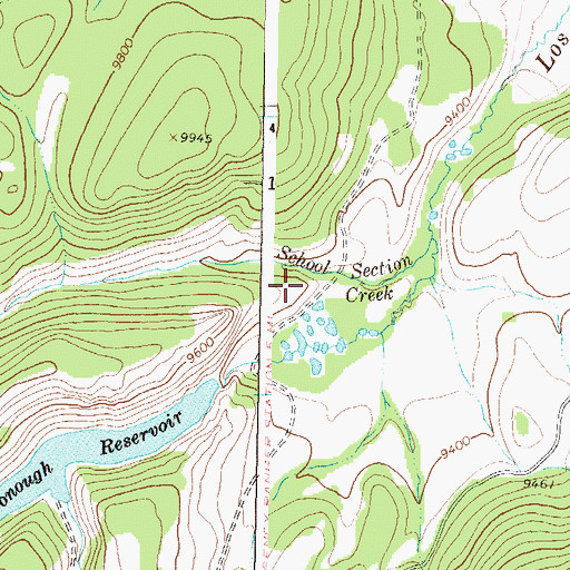 Topographic Map of McDonough Reservoir Number 1, CO