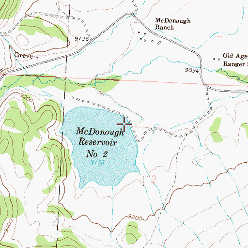Topographic Map of McDonough Number 2 Dam, CO