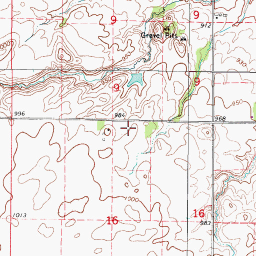 Topographic Map of Fairland Post Office (historical), IA