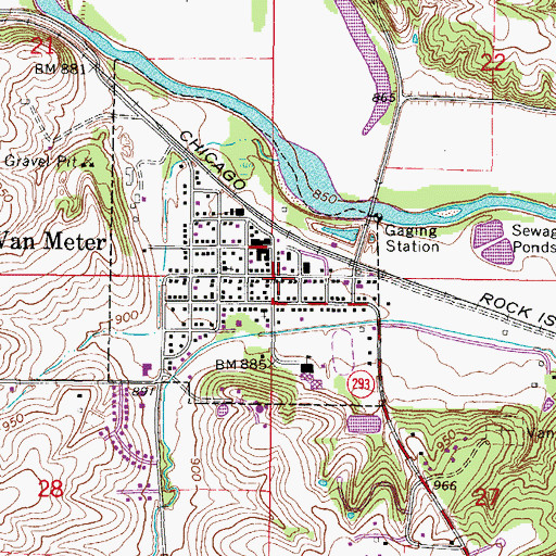 Topographic Map of Trinity Lutheran Church, IA