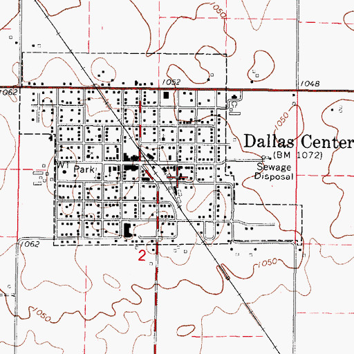 Topographic Map of Heartland Co-op Elevator, IA