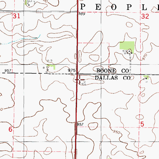 Topographic Map of Christ Lutheran Church, IA