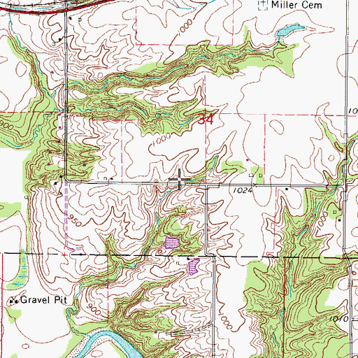 Topographic Map of Speak the Word Church, IA