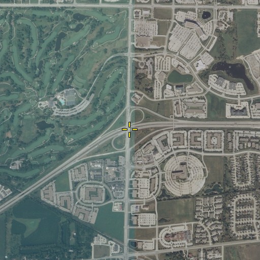 Aerial/Satellite Image of Interchange 121, IA