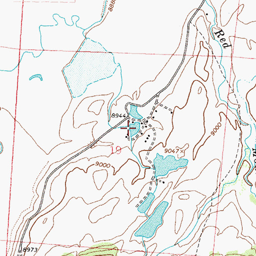 Topographic Map of Sowards Reservoir Number 4, CO
