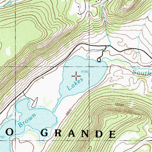 Topographic Map of Troutvale Reservoir Number 1, CO