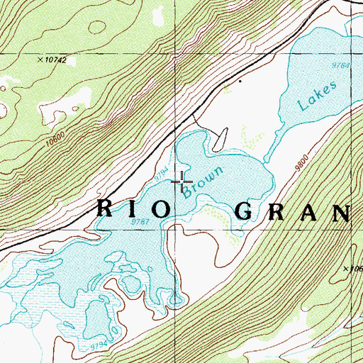 Topographic Map of Troutvale Number 2 Dam, CO