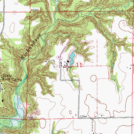 Topographic Map of Church of God Prophecy, IA