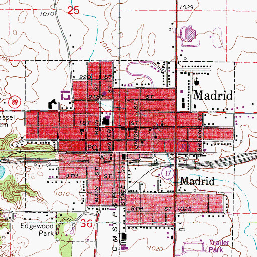 Topographic Map of Church of God, IA