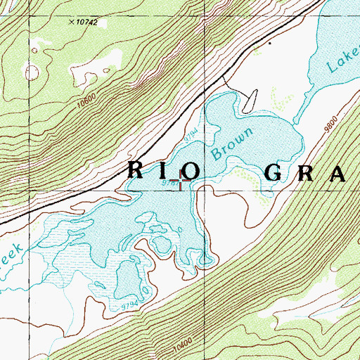 Topographic Map of Troutvale Reservoir Number 2, CO