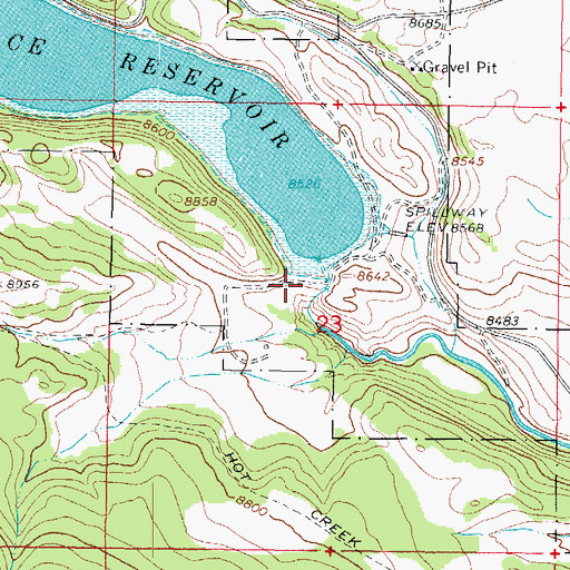 Topographic Map of Terrace Dam, CO