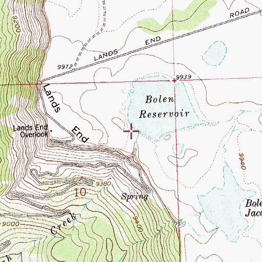 Topographic Map of Bolen Dam, CO
