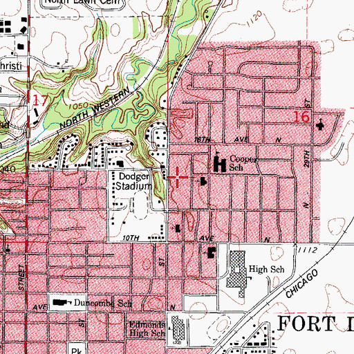 Topographic Map of Christ Lutheran Church, IA