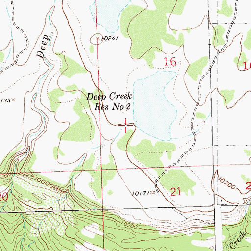 Topographic Map of Deep Creek Number 2 Dam, CO