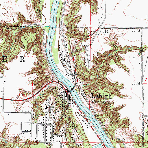 Topographic Map of Christian Church, IA
