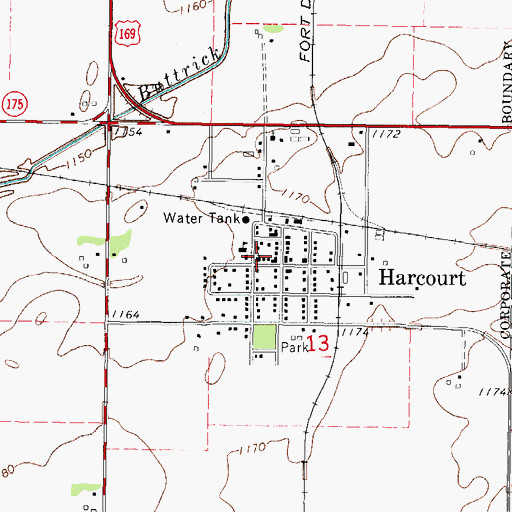 Topographic Map of Methodist Church, IA
