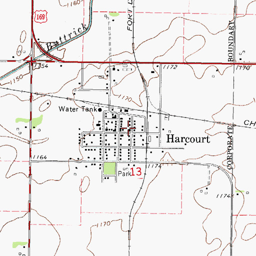 Topographic Map of Covenant Church, IA