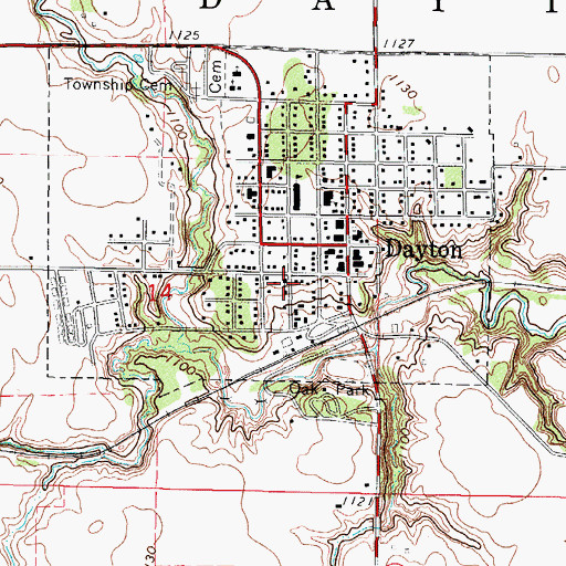 Topographic Map of Trinity Lutheran Church, IA