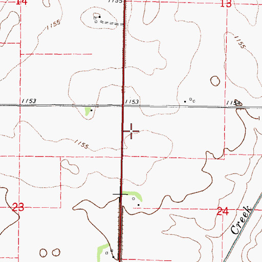Topographic Map of Prairie Valley Elementary School, IA