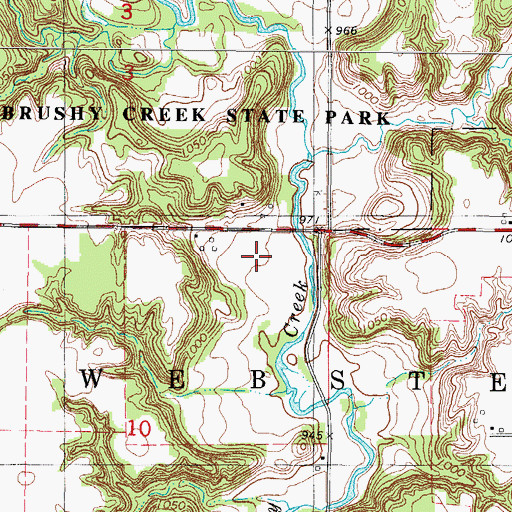 Topographic Map of Hartman Cemetery, IA
