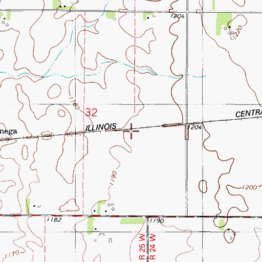 Topographic Map of Reinicker, IA