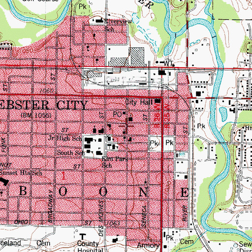 Topographic Map of Family Practice Clinic, IA