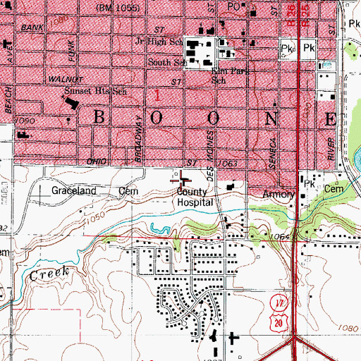 Topographic Map of Mid-Iowa Surgery Center, IA