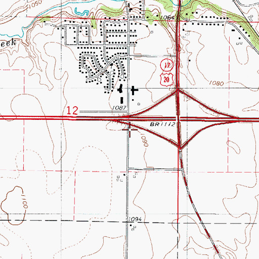 Topographic Map of Kingdom Hall of Jehovah's Witnesses, IA