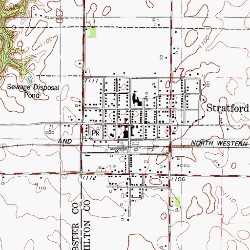 Topographic Map of Countryside Bible Chapel, IA
