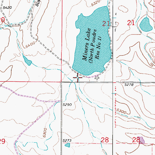 Topographic Map of North Poudre Number 1 Dam, CO