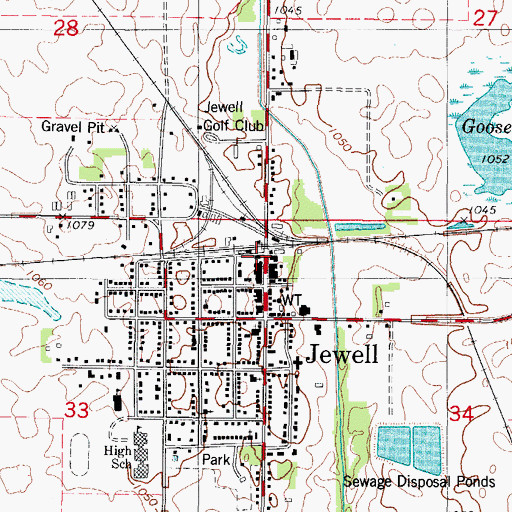 Topographic Map of McFarland Clinic, IA