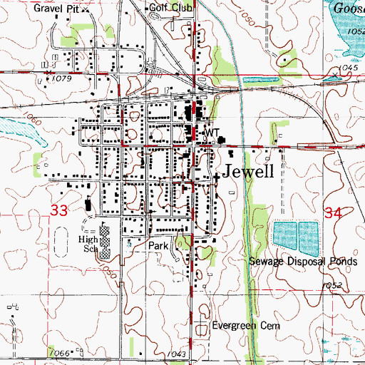 Topographic Map of Bethesda Lutheran Church, IA