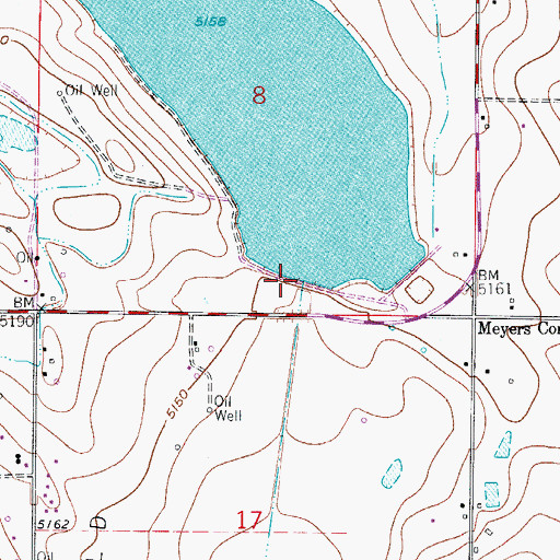 Topographic Map of North Poudre Number 6 Dam, CO